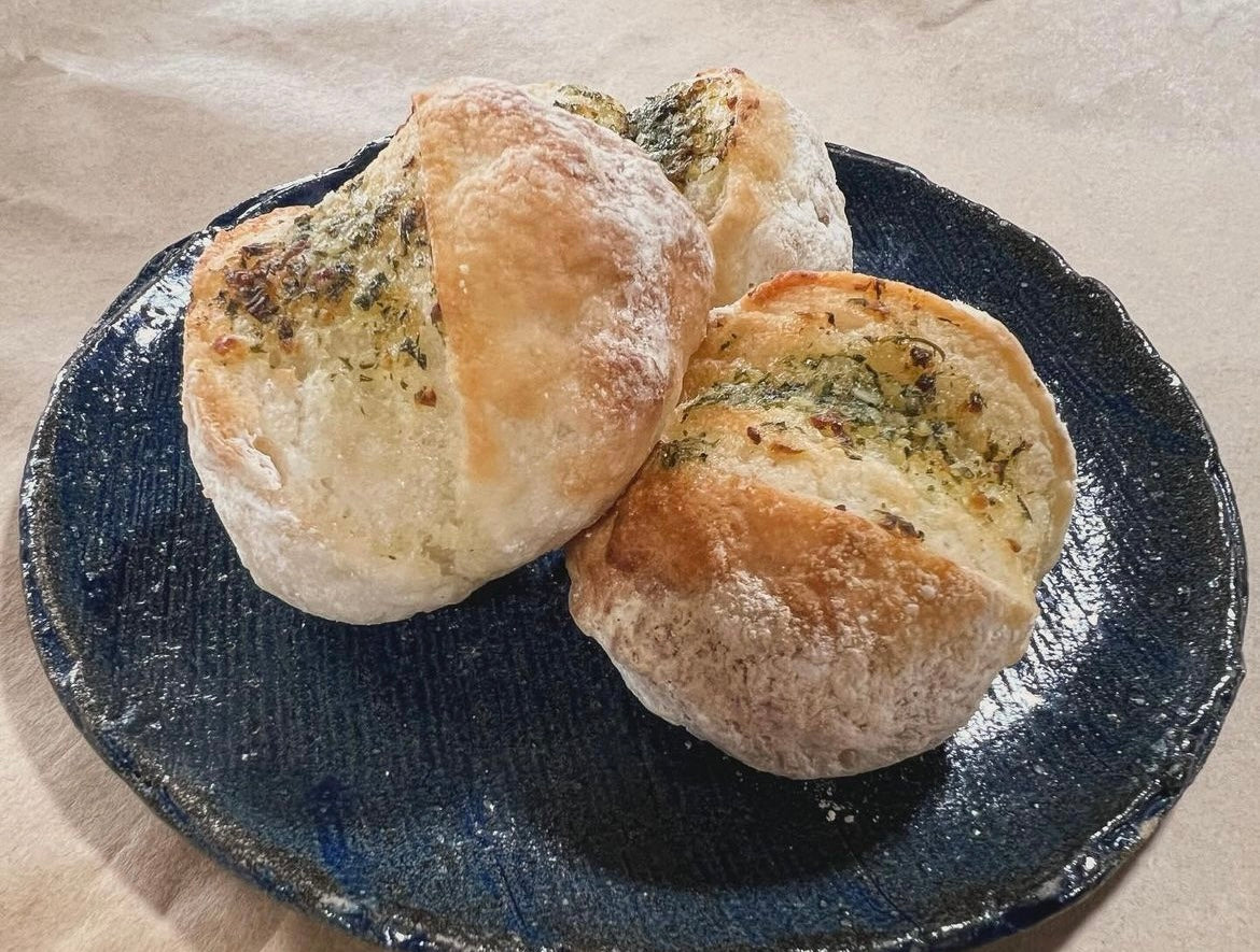有機にんにく×米粉パン『こまゆき』